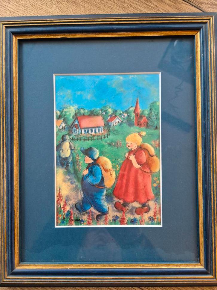 Origineel schilderij van Mona Larum – Noorse kunstenares, Antiek en Kunst, Kunst | Schilderijen | Klassiek, Ophalen of Verzenden