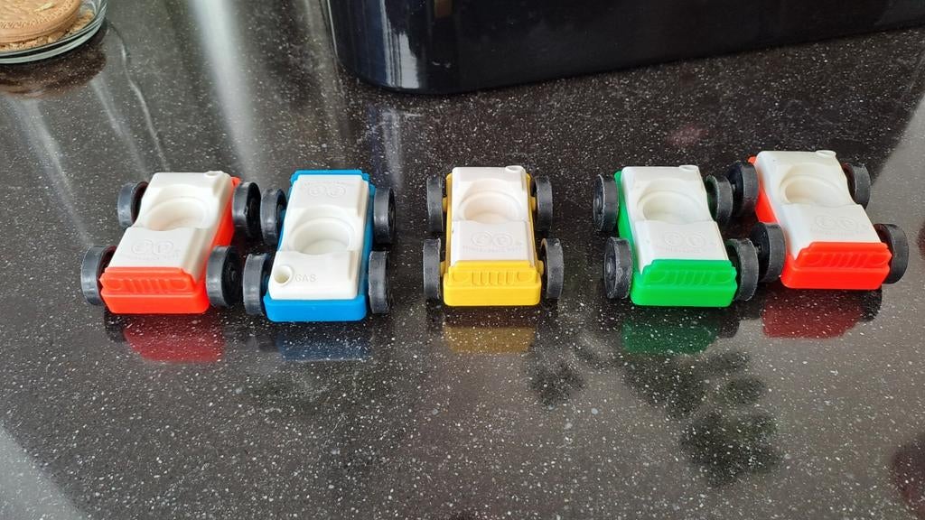 Fisher Price autootjes van garage, jaren 70, Kinderen en Baby's, Speelgoed | Fisher-Price, Ophalen, Gebruikt, Speelset