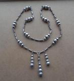 zilveren berber ketting met kralen [1013], Sieraden, Tassen en Uiterlijk, Zo goed als nieuw, Zilver, Zilver, Met hanger