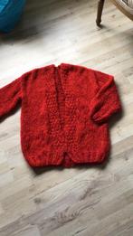 Bernadette vest lang met katia Ingenua Mohair en luxe draad, Ophalen of Verzenden, Nieuw, Maat 42/44 (L), Rood