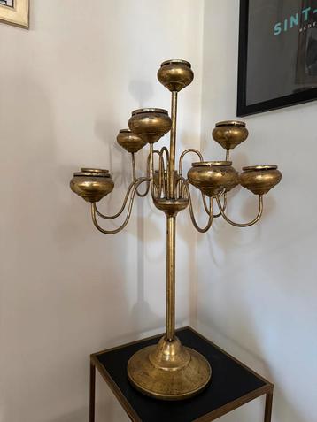 PTMD - 10 arms kandelaar - kandelaar goud woonaccessoires beschikbaar voor biedingen