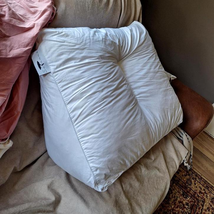 Lees kussen wol, Huis en Inrichting, Woonaccessoires | Kussens, Zo goed als nieuw, Vierkant, Ophalen of Verzenden