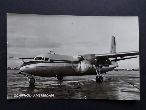 Ansichtkaart met Fokker Friendship uit 1958 (A219), Verzamelen, Luchtvaart en Vliegtuigspotten, Gebruikt, Kaart, Foto of Prent