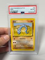 1999 POKEMON DUTCH #56 ONIX First 1ST EDITION 56/102 psa-8, Ophalen of Verzenden, Zo goed als nieuw, Losse kaart