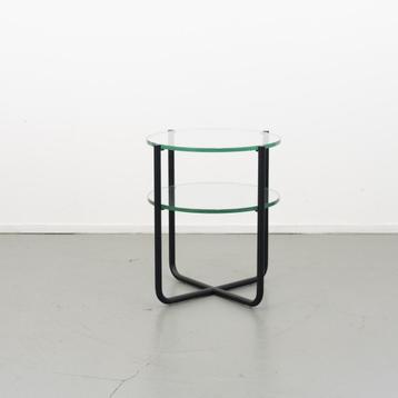 4 Gispen koffie tafel 423 Zwart  H 60 x Rond 50 cm beschikbaar voor biedingen