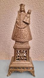 Zilverkleurig Maria met kindje Jezus beeld metaal, Ophalen of Verzenden