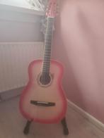 Roze Glitter Kinder Gitaar met Standaard, Ophalen, Gebruikt, Klassieke of Spaanse gitaar