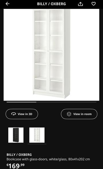 Ikea Billy Oxberg boekenkast - afbeelding 4