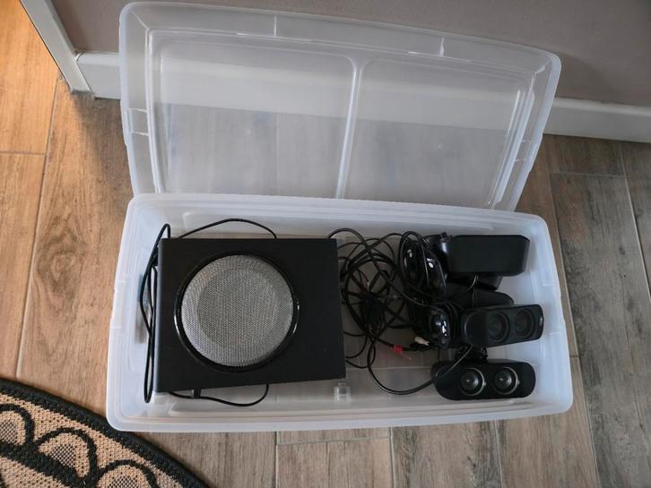 Logitech X530 5.1 pc speaker set voor PC, Computers en Software, Pc speakers, Gebruikt, Ophalen