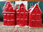 7 Nieuwe kersthuisjes voor waxinelichtjes., Diversen, Kerst, Ophalen, Zo goed als nieuw