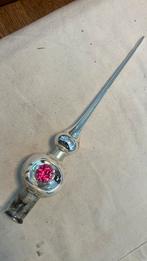 Vintage antieke kerst piek, 3 deuken roze, Diversen, Kerst, Ophalen of Verzenden, Zo goed als nieuw