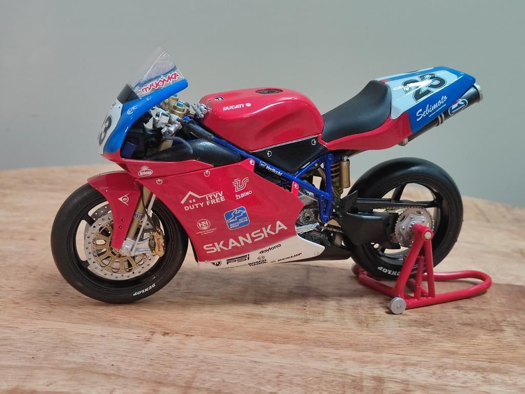 Minichamps: Ducati 998RS - Jiry Mrkyvka - WK Superbike 2003, Ophalen of Verzenden, Nieuw, 1:9 t/m 1:12, Motor