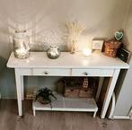 Mooie witte sidetable, Huis en Inrichting, Tafels | Sidetables, Ophalen, Gebruikt, 25 tot 50 cm, Rechthoekig