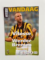 Programma Vitesse - Werder Bremen  2002-2003 Europa Cup., Ophalen of Verzenden, Nieuw, Vitesse, Boek of Tijdschrift