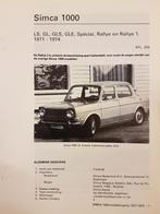 21 x Simca 1000 1100 1300 enz Olyslager Kluwer Vraagbaken, Auto diversen, Ophalen of Verzenden