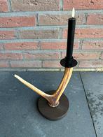 Geweikandelaar.gewei.edelhert.damhert.geweien.waxinelichtjes, Ophalen of Verzenden, Nieuw, Overige materialen, Minder dan 25 cm