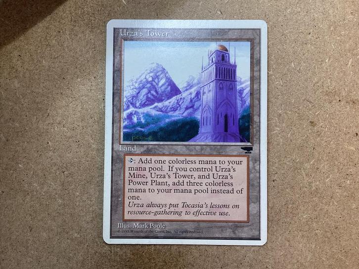 1x Urza’s Tower (v2) (Good), Hobby en Vrije tijd, Verzamelkaartspellen | Magic the Gathering, Gebruikt, Losse kaart, Ophalen of Verzenden