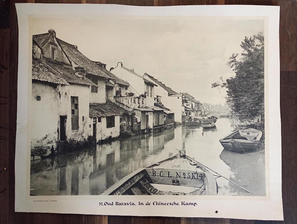Oude foto / plaat Batavia Nederlands Indië, Gebruikt, Foto, Voor 1940, Buitenland