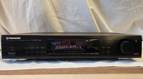 Tuner Pioneer F-504RDS zwart stereo component, Audio, Tv en Foto, Tuners, Gebruikt, Ophalen of Verzenden