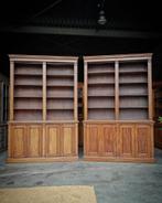 Unieke antieke bibliotheekkasten | boekenkasten set #874, Huis en Inrichting, Met deur(en), 150 tot 200 cm, Teakhout, 25 tot 50 cm