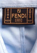 FENDI blouse, dubbel manchet, blauw, Mt. 36, Kleding | Dames, Blouses en Tunieken, Blauw, Fendi, Zo goed als nieuw, Maat 36 (S)