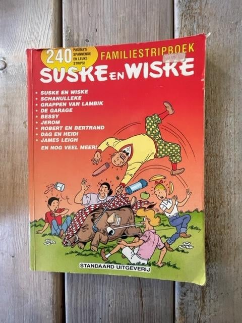Familiestripboek. Suske en wiske. 1989. Ook bessy, jerom., Eén stripboek, Ophalen, Gelezen, Willy Vandersteen