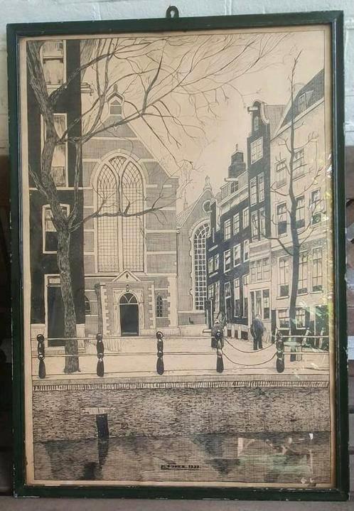Sint-Paulusbroederklooster Amsterdam M. Dijker 1939, Antiek en Kunst, Kunst | Tekeningen en Foto's, Ophalen