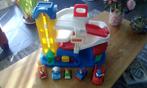 Fisher price garage met 5 auto s en poppetjes, Ophalen, Gebruikt, Speelset