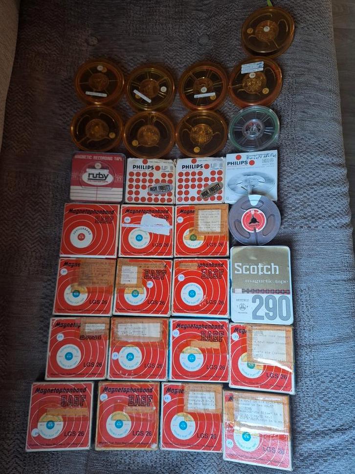 Vintage Spoelenbanden - BASF, Philips, Scotch, Audio, Tv en Foto, Filmrollen, Ophalen of Verzenden
