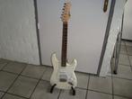 GEBRUIKT: Dimavery ST-312 elektrische gitaar, kleur wit., Overige merken, MTE, DIMAVERY, DIMAVERY@OUTLOOK.COM