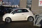 Fiat 500 1.2 Lounge Automaat/Panoramadak/Lederen bekleding/A, Gebruikt, 1242 cc, 4 cilinders, Wit