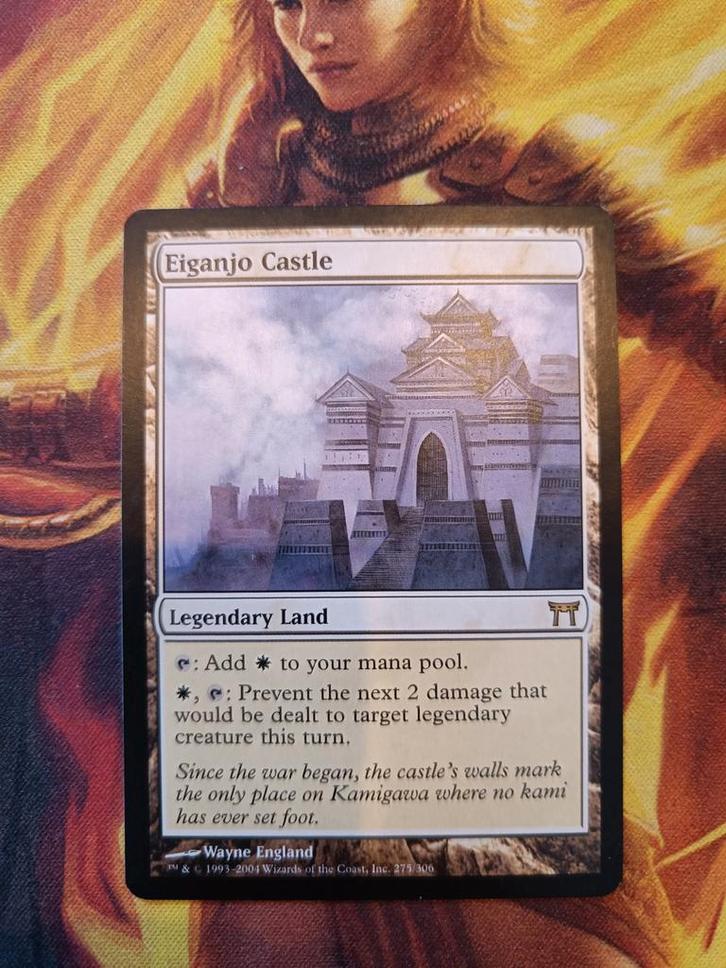 Eiganjo castle, Hobby en Vrije tijd, Verzamelkaartspellen | Magic the Gathering, Zo goed als nieuw, Losse kaart, Ophalen of Verzenden