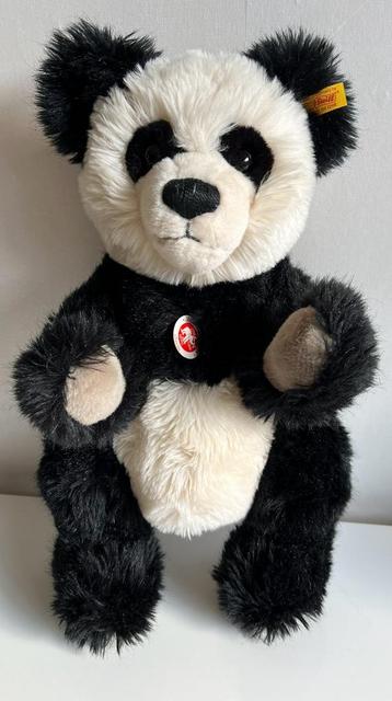 STEIFF Germany Grote Pandabeer Gemerkt-Oorknop In nieuwstaat