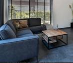 Salontafel Kyan zwart- naturel 40x75x75cm Leenbakker, Huis en Inrichting, Tafels | Salontafels, Ophalen, 50 tot 100 cm, Zo goed als nieuw