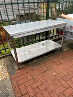 Rvs tafel 150x 70 cm, Doe-het-zelf en Verbouw, Werkbanken, Ophalen, Gebruikt, 120 tot 170 cm