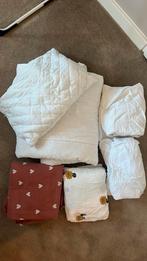 Peuterbed dekbed, beddengoed en kussen, Gebruikt, Jongetje of Meisje, Wit, Ophalen of Verzenden