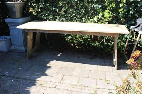 inklapbare werkbank / werktafel – 2,20 m lang, Doe-het-zelf en Verbouw, Werkbanken, Gebruikt, 170 cm of meer, Inklapbaar, Ophalen