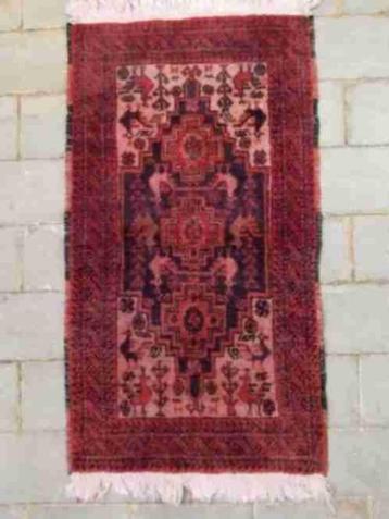 TM45 Vintage boho Perzisch kleedje rood tinten 100/55