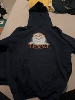 Blauwe Hoodie met Texel Print - Maat M, Kleding | Dames, Ophalen, Gedragen, Blauw