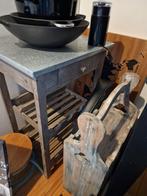 Industrieel Stoere Wijnrekken Hout ,plantentafels etc, Ophalen, Gebruikt, Stoer, Bruin