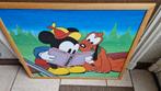 kinder schilderij goofy met mickey, Ophalen of Verzenden, Mickey Mouse, Zo goed als nieuw, Overige typen