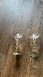 Ijscoop spiraal glazen, Verzamelen, Glas en Borrelglaasjes, Ophalen of Verzenden, Zo goed als nieuw