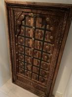 Hout bewerkte Indiase salontafel Boho, Ophalen, 100 tot 150 cm, 50 tot 100 cm, Minder dan 50 cm