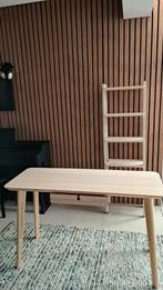 IKEA Lisboa Bureau + Kast - Berkenfineer, Ophalen, Zo goed als nieuw, Bureau