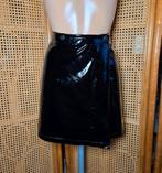 Daphnea pu leren rok m yk2, Maat 38/40 (M), Daphnea, Verzenden, Zwart