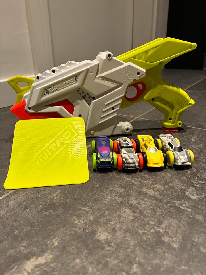 Nerf autoschieter!, Kinderen en Baby's, Speelgoed | Speelgoedvoertuigen, Gebruikt, Ophalen