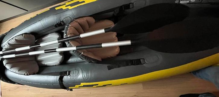 Intex Explorer K2 Kano - Zo goed als nieuw!, Watersport en Boten, Kano's, Zo goed als nieuw, Kajak, Twee personen, Opblaasbaar