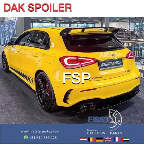 W177 A45 AMG DAK SPOILER Mercedes A Klasse 2018-2022 ZWART D, Auto-onderdelen, Carrosserie en Plaatwerk, Achterklep, Mercedes-Benz