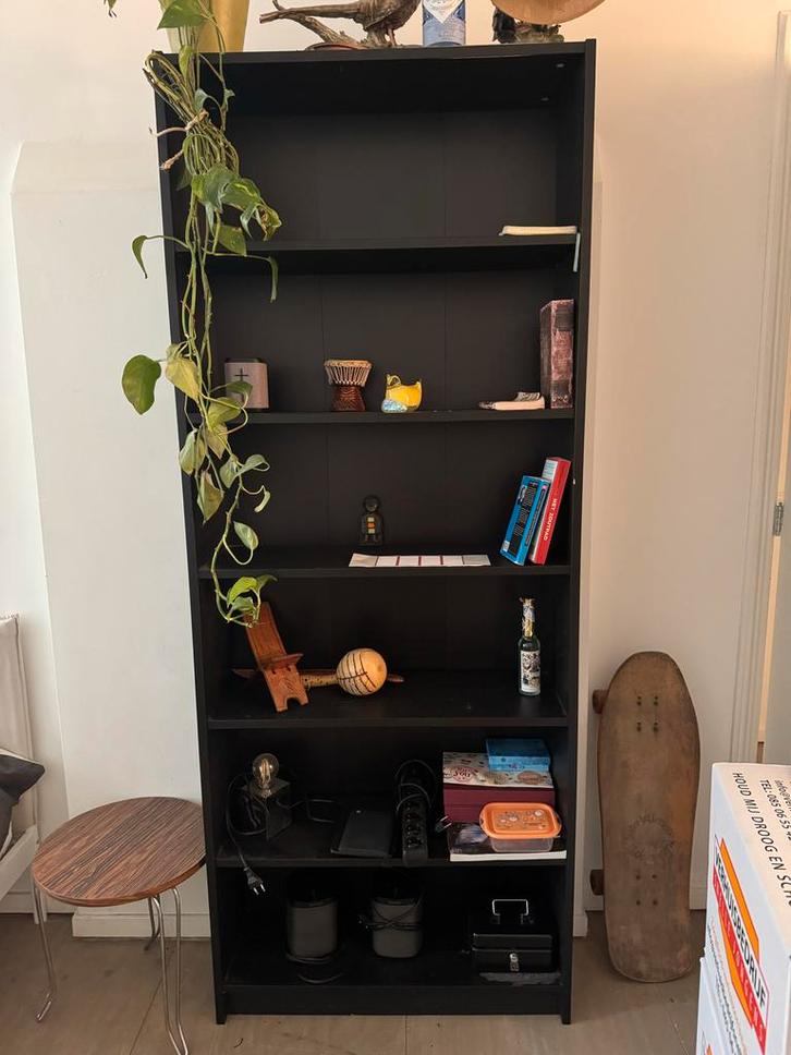 Ikea Billy Boekenkast - Zwart - Snel Ophalen! Voor 2 maart!, Huis en Inrichting, Kasten | Boekenkasten, Gebruikt, 50 tot 100 cm