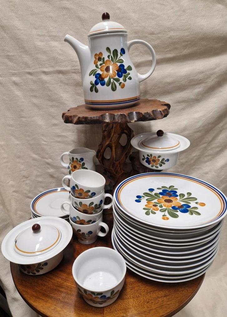 Arzberg Germany servies – Handbeschilderd – Compleet, Antiek en Kunst, Antiek | Servies compleet, Ophalen of Verzenden